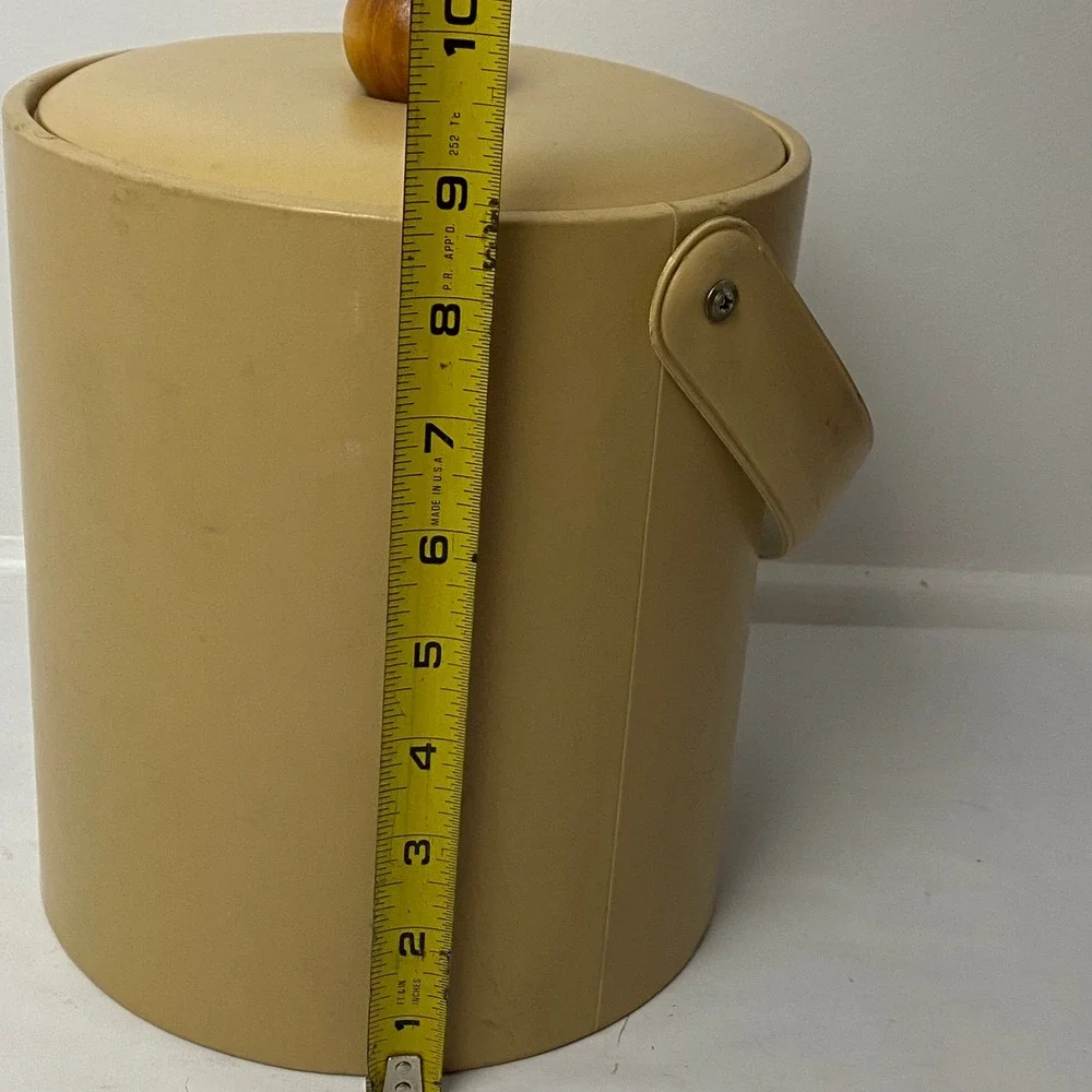 Vintage Georges Briard Ice Bucket American Country‎ Pottery Blue Design 1960's